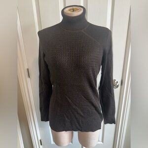 Tribal Brown Turtleneck Sweater